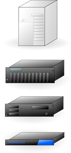 Internetové servery vektorové ilustrace
