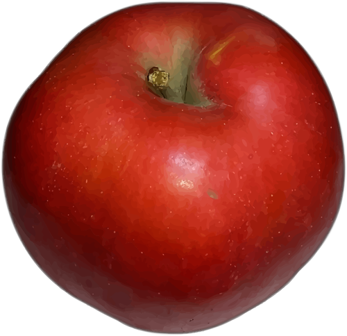 Frutas manzana roja