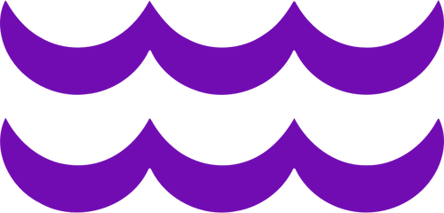 Símbolo de aquário violeta