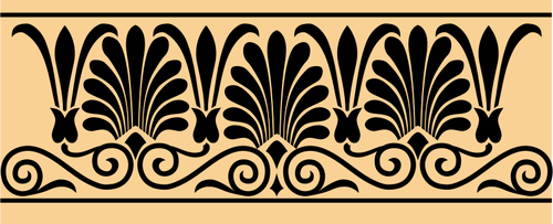 Griekse antieke banner decoratie vector afbeelding