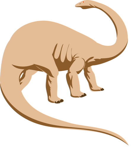 Brontosaurus vector clip art