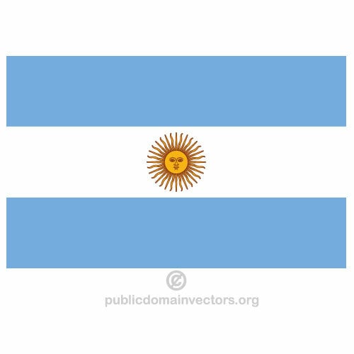 Argentina vektor vlajka