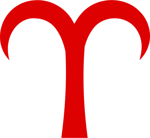Simbol merah Aries