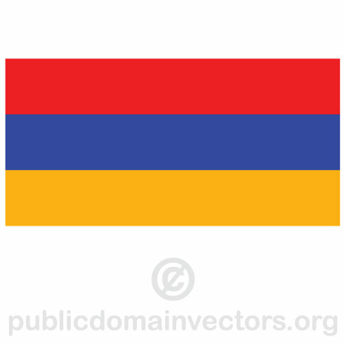 Arménské vektor vlajka