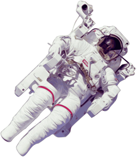 Astronaut vector drawing