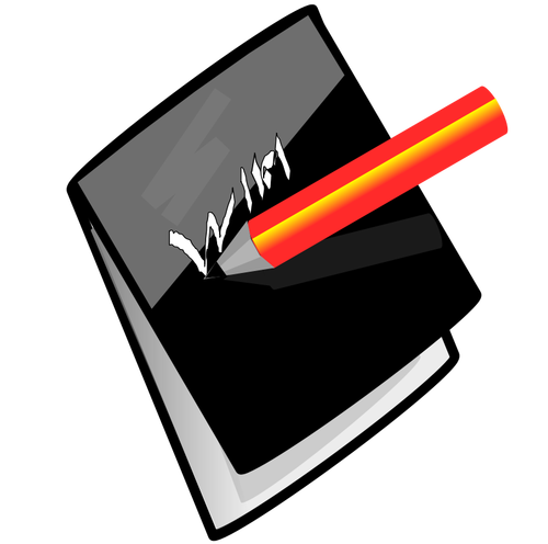 Bleistift und Note Pad-Vektor-Bild