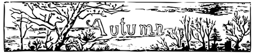 Ilustração em vetor de cabeçalho de outono