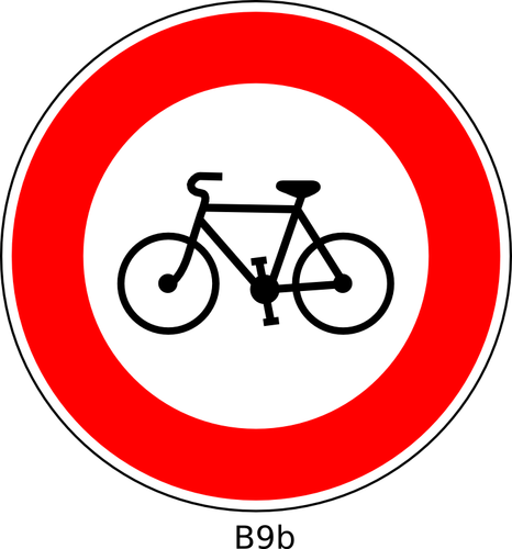 Žádný jízdní kola silniční znamení vektorový obrázek