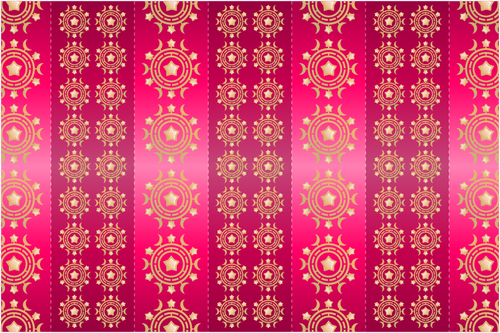 Donker roze traditionele behang
