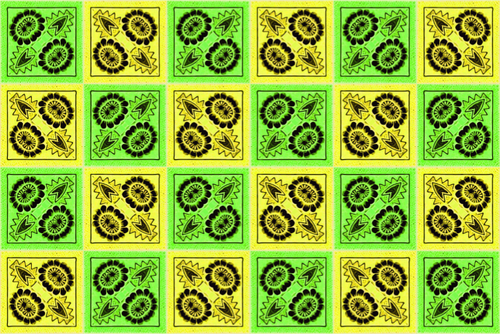 Background pattern in yellow and green