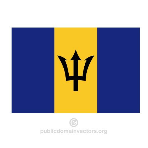 Barbados-Vektor-flag