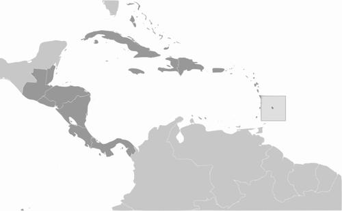 Image vectorielle de l’île Barbade