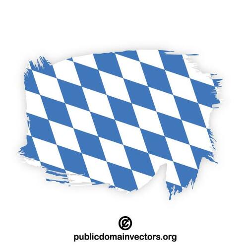 Målade flagga av Bayern