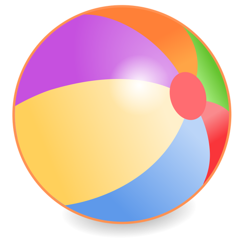 Vector graphics of beach ball