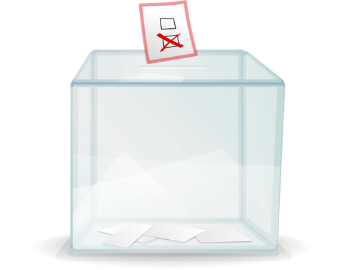 Volební urna Vektor Klipart