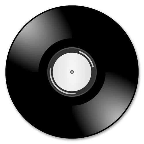 Ilustração em vetor de disco de vinil