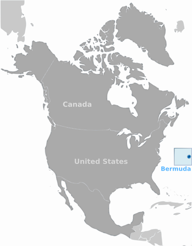 Bermuda-Positions-Aufkleber