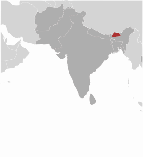 Bhutan plassering bilde