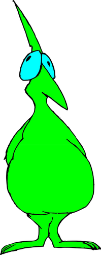 Legrační zelený pták