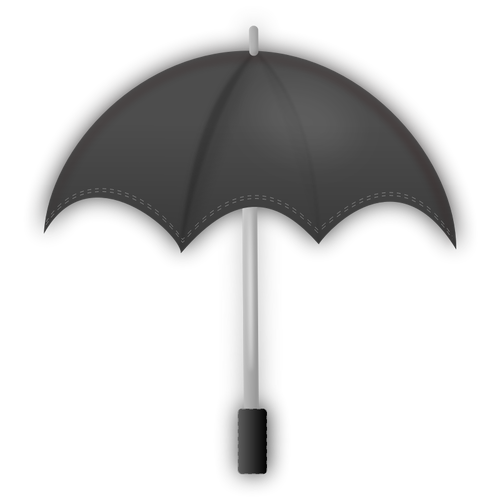 Vektor-ClipArts von Graustufen-Regenschirm
