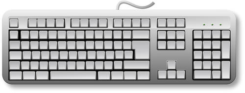 Leere generischen Tastatur-Vektor-Bild