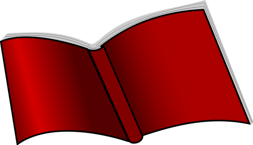 Dünne rote Abdeckung Buch