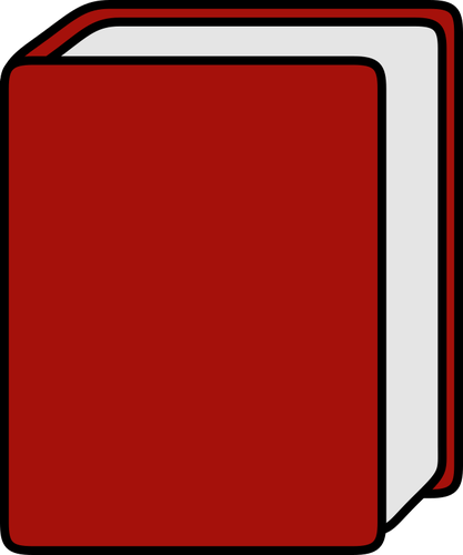 Red closed notebook