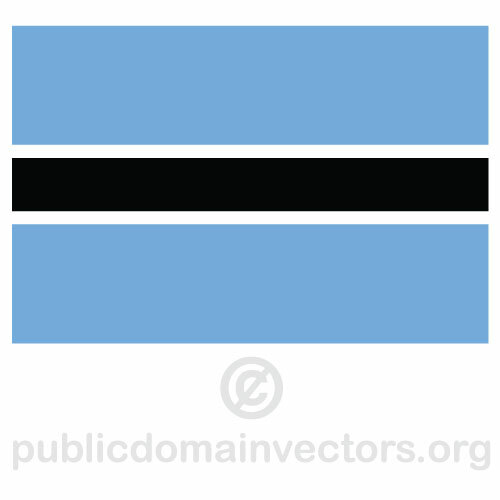 Botswana-Vektor-flag
