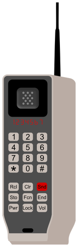 Murstein telefon ikon vector illustrasjon