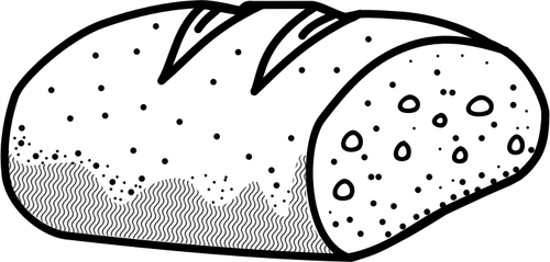 Immagine di vettore di contorno di pane