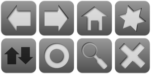 Browser-Icon set Vektorgrafiken