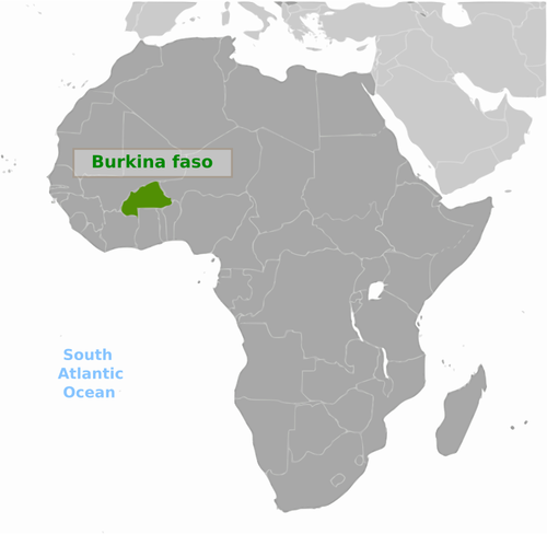 Burkina Faso vektorbild