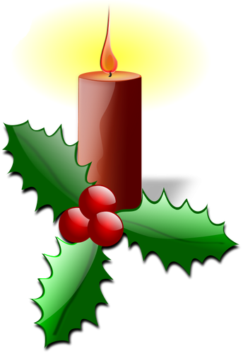 Рождественские свечи векторная графика