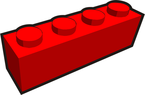 mattone rosso vettoriale 1 x 4 capretto disegno