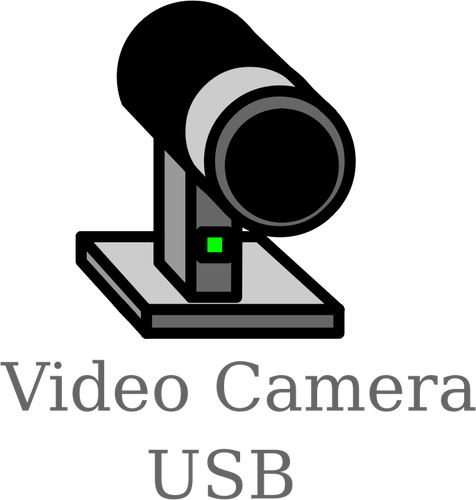 USB videokamera tegn vektor illustrasjon