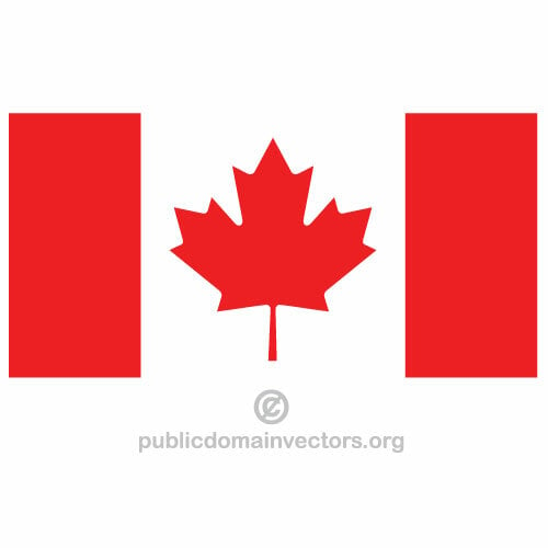 Canadense vector bandeira