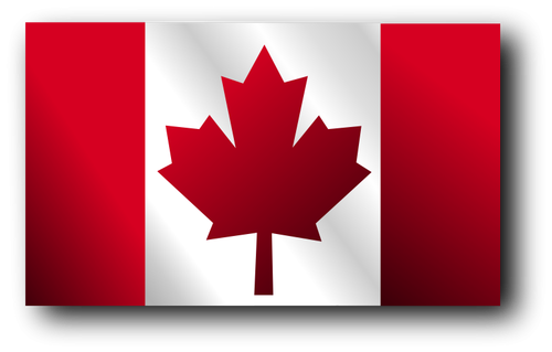 Kanadensisk flagga vektor illustration