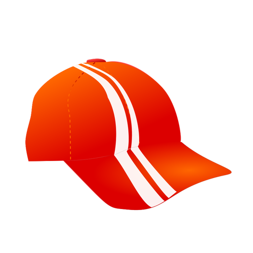 रेसिंग धारियों के साथ एक टोपी के वेक्टर चित्रण