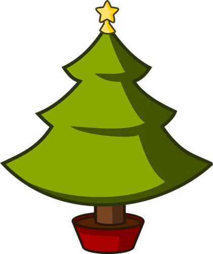 עץ חג המולד בתמונה וקטורית חשיש
