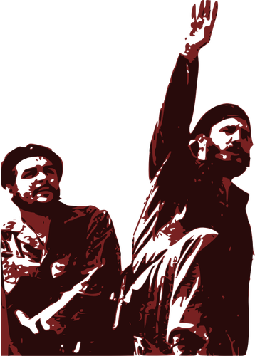 Che Guevara and Fidel Castro vector image