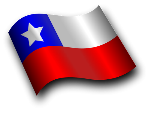 波浪国旗的智利