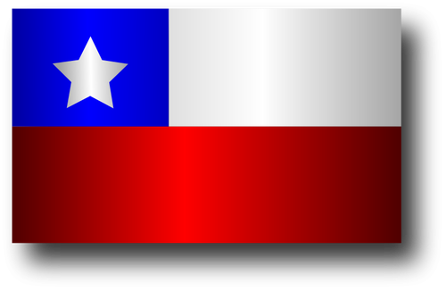 Chilenske flagg vektor