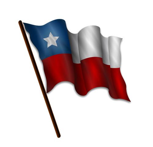 Чилийский флаг-векторное изображение