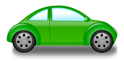 Grafica vettoriale piccola auto verde