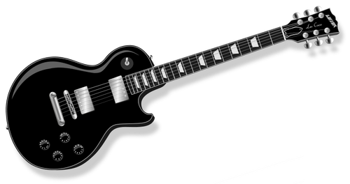इलेक्ट्रिक गिटार वेक्टर चित्रण