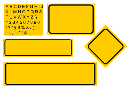 Знак строитель набор векторное изображение