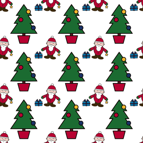 Christmas scene-seamless pattern
