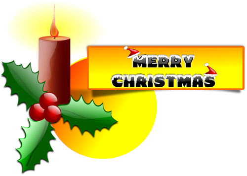 Merry Christmas vector message