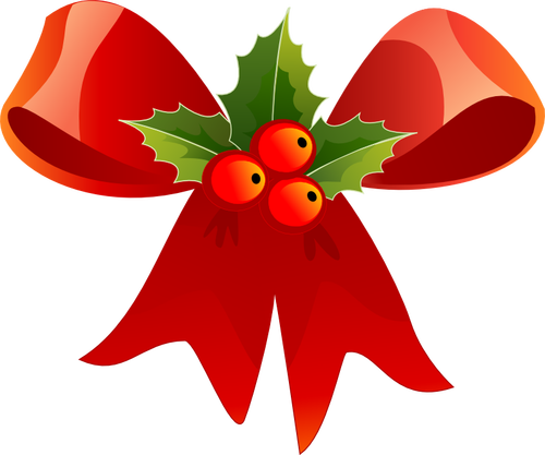 Vector image of Christmas ribbon