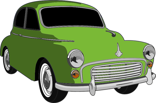 Klassisk grön bil